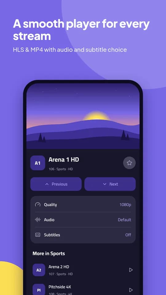 Tazwat TV: Full-screen player